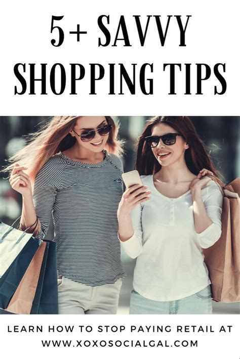 savvy shopper tips.